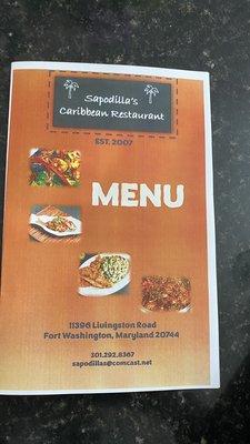 Front Menu Cover