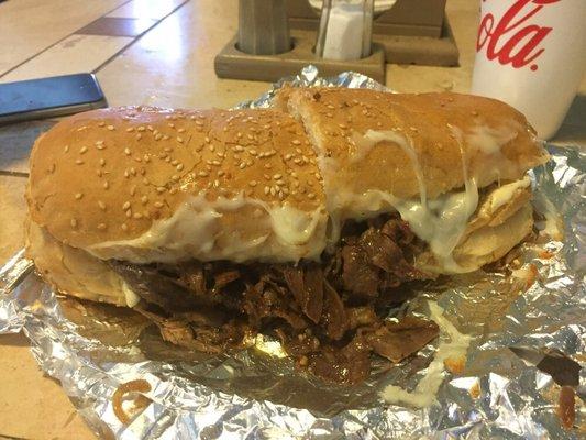 Cheesesteak is good. The meat tastes so fresh.