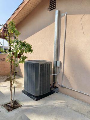 New Residential Installation: We install, service and maintain your HVAC system.  Visit us at: airsupplyacandheat.com