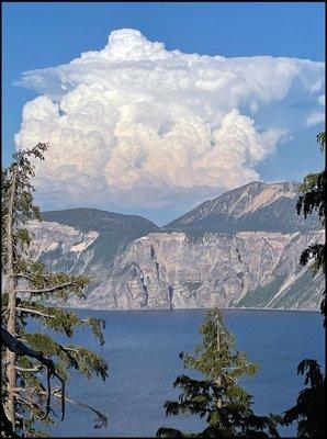 Crater Lake National Park. Wilson Hurley would have loved this cloud formation