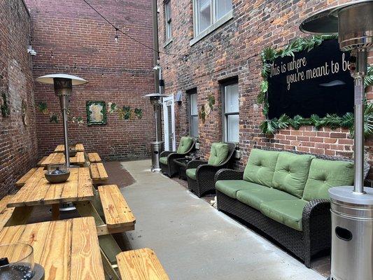 Charming outdoor patio