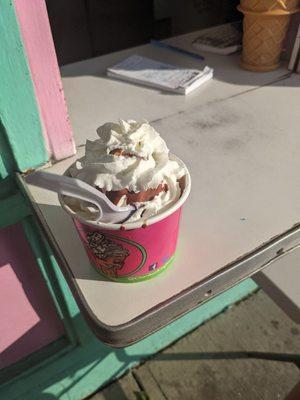 Hiltopper sundae, half size