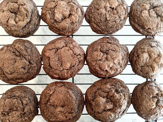 Regular or Gluten Free Double Chocolate Espresso Cookies