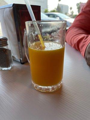 Homemade orange juice