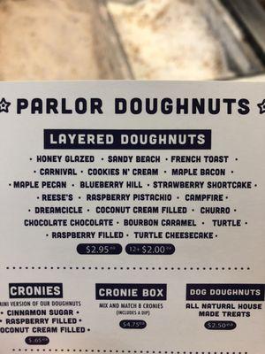 Donut Menu