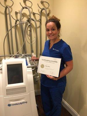 Mary Silva LE, advanced certified in Coolsculpting