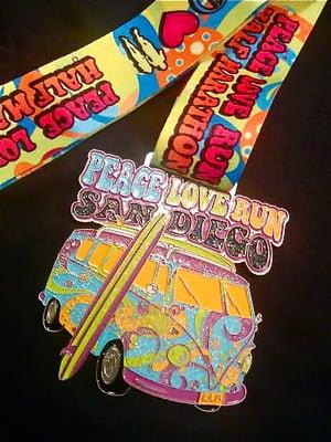 The 2015 Half Marathon Finisher Medal!  Groovy!