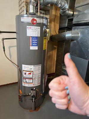 New Rheem Water Heater