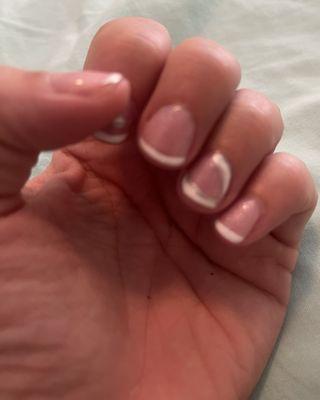 French manicure by Kayla