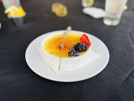 Lavender crème brûlée