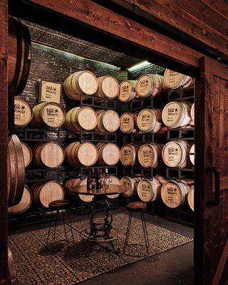 Barrel aging room