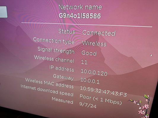 Roku WiFi speed