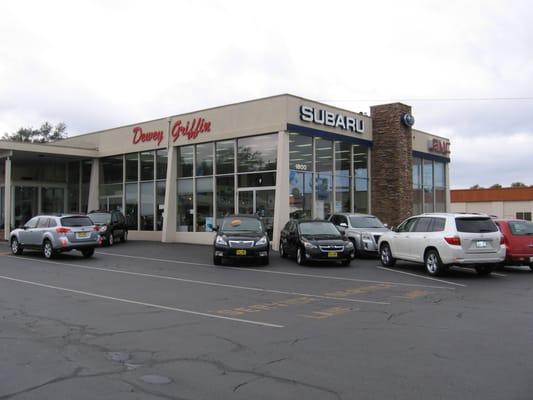 Dewey Griffin Subaru located at 1800 Iowa Street.