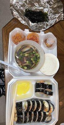 Galbi Jjim and Gimbap