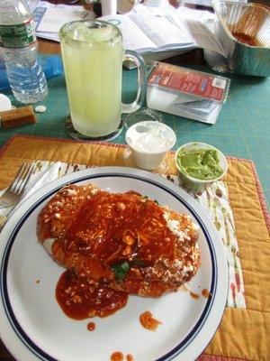 Pork Carnitas 'Wet" Burrito