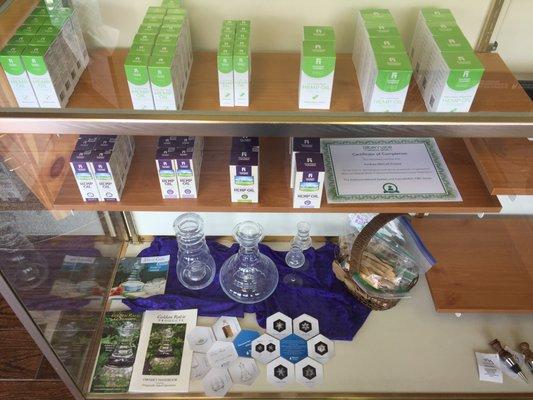 Professional and Retail line of Full Spectrum (No THC) CBD Oils, Capsules, and Salve.