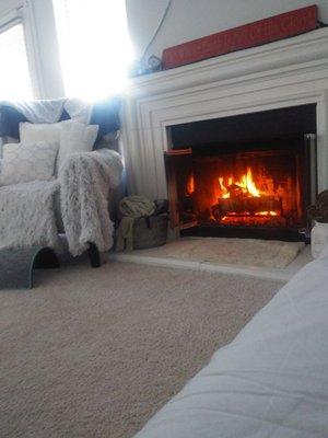 Lovely fireplace