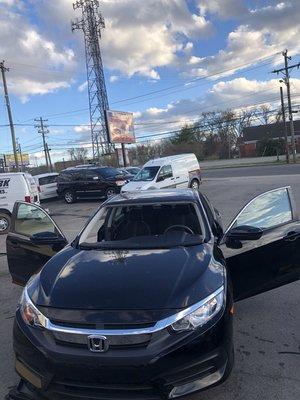 2018 Honda Civic Front windshield replacement