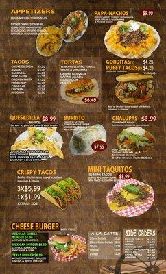 Nuevo menu