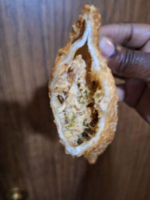 Crabmeat deliciousness empanada