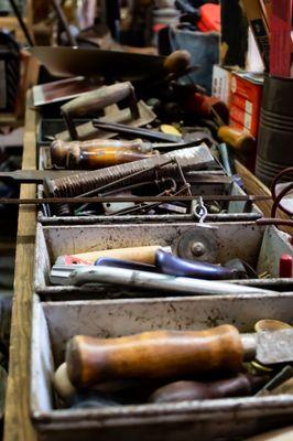 You'll find your grandfather's complete set of tools here.