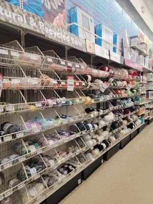 One of the yarn sections