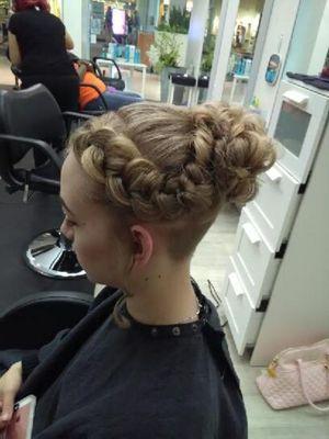 Up do by Amanda