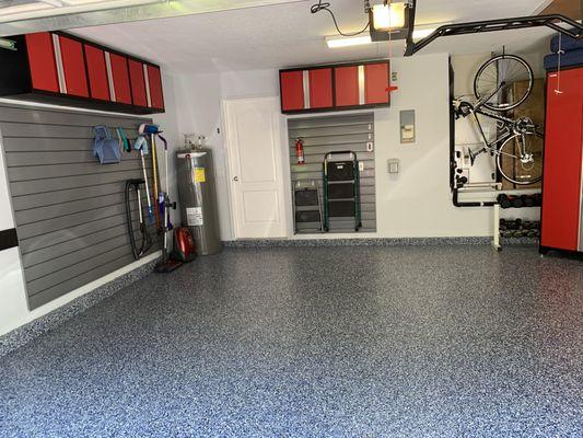 Polyaspartic Epoxy Garage Flooring formulated, manufactured, and installed in-house! Receive a free quote today!