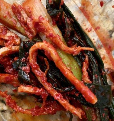 4/22 squid and scallion kimchi