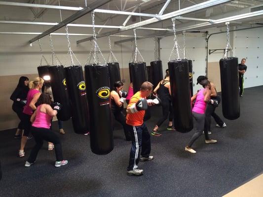 Cardio boxing at The Boxing Rink.