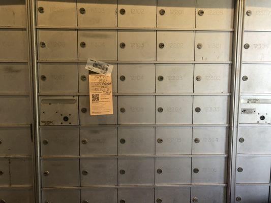 Repeated mailbox thefts, that aren't addressed by the Property Mgmt company.