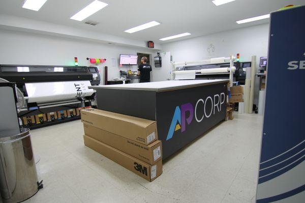 AP Corp vinyl graphics printing shop