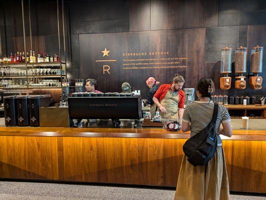 Inside area open to public. Starbucks Reserve, Princi (Main Bar), and Bar Mixato are all located here at Starbucks HQ.