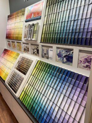 We have assorted paint chips to help you find your dream color!