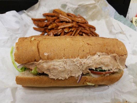 Friday Sandwich Special - 6 inch Tuna Sandwich ($3.99).