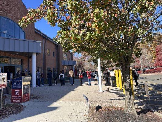 The line for early voting.