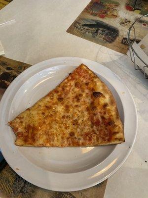 Cheese pizza slice