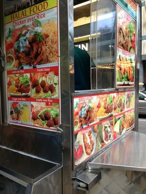 Halal cart menu!