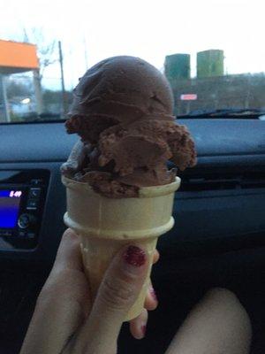 Chocolate Ice Cream Cone