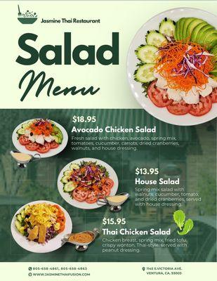 Salad Menu