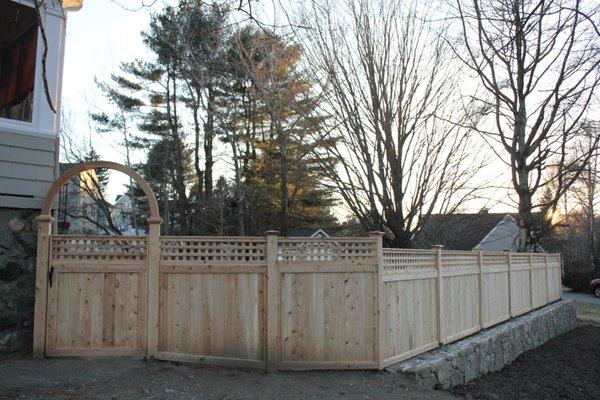 Completed fence in Winchester