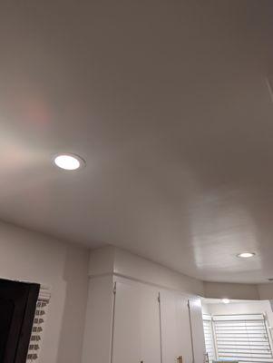 More new recessed lights.