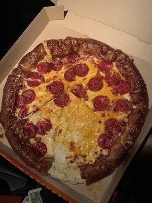 The way they cut the pizza