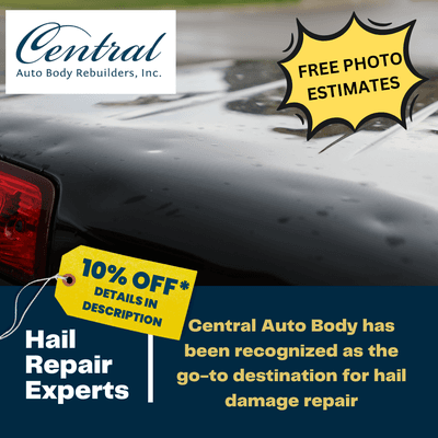 Hail damage auto body repair