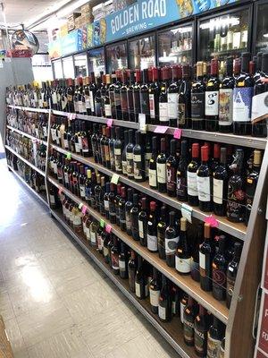 Our diverse selection of wines! White/Red, Domestic/Imported, Cold/Warm...