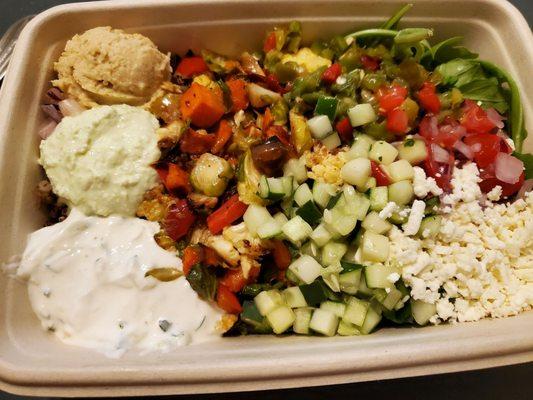 Roasted veggies bowl my boyfriend got