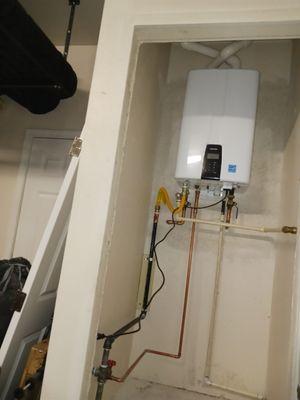 Tank to tankless water heater conversion