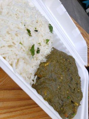 Saag paneer.