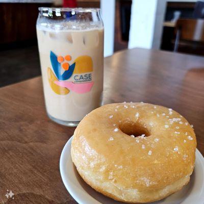 Horchata Latte & Sea Salt Glazed Donut