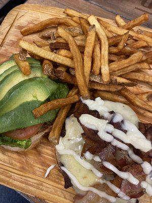 California Burger with Hand Cut French Fries